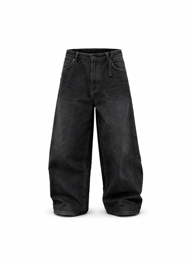 Classic Black Baggy Jeans – Relaxed Street Fit