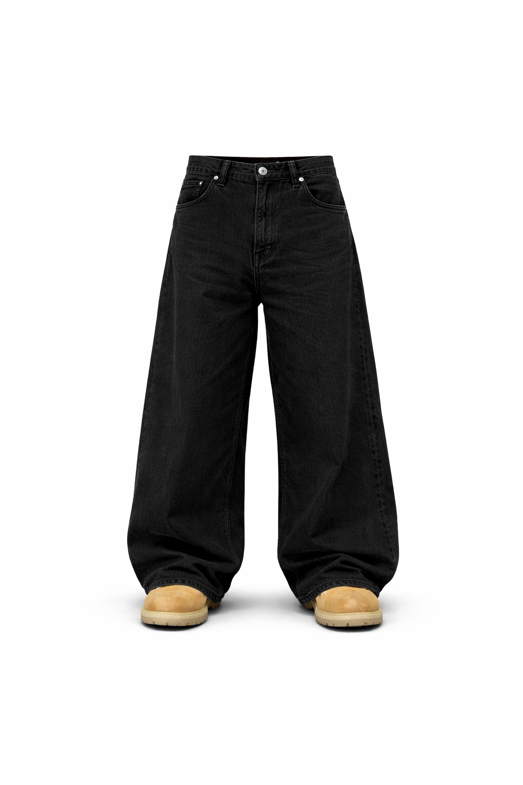 Black Baggy Jeans — the ultimate blend of comfort.