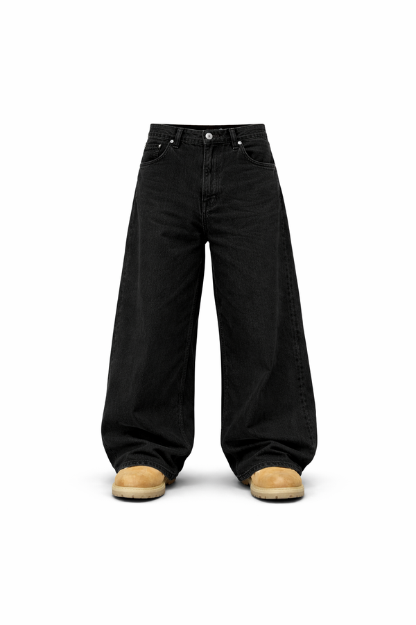 Black Baggy Jeans — the ultimate blend of comfort.