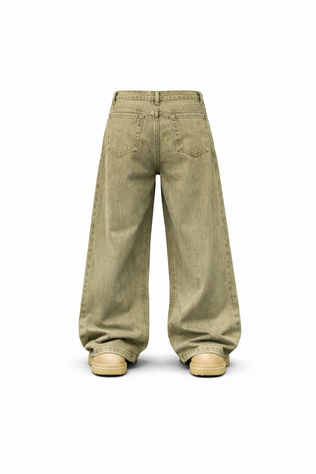 Olive Green Baggy Jeans — where effortless street style meets