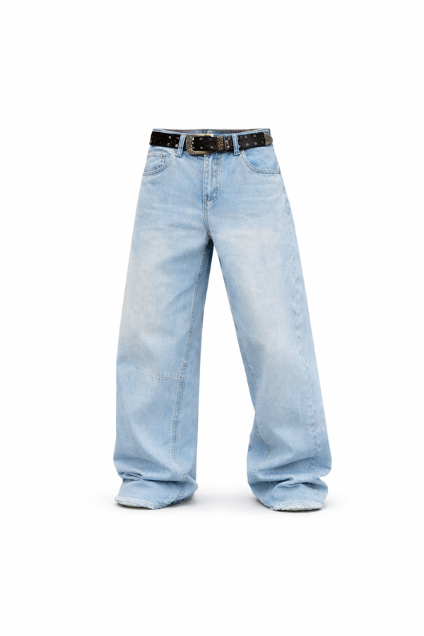 Light Blue Baggy Jeans – Relaxed Vintage Fit